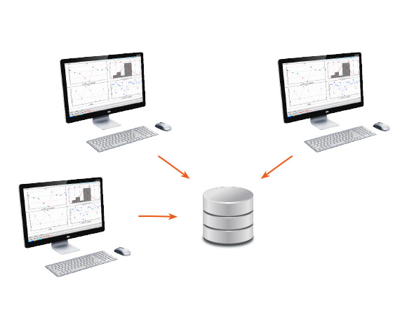 SQnet Qualitätskontrollen-Managementsoftware für Produktionslinien
