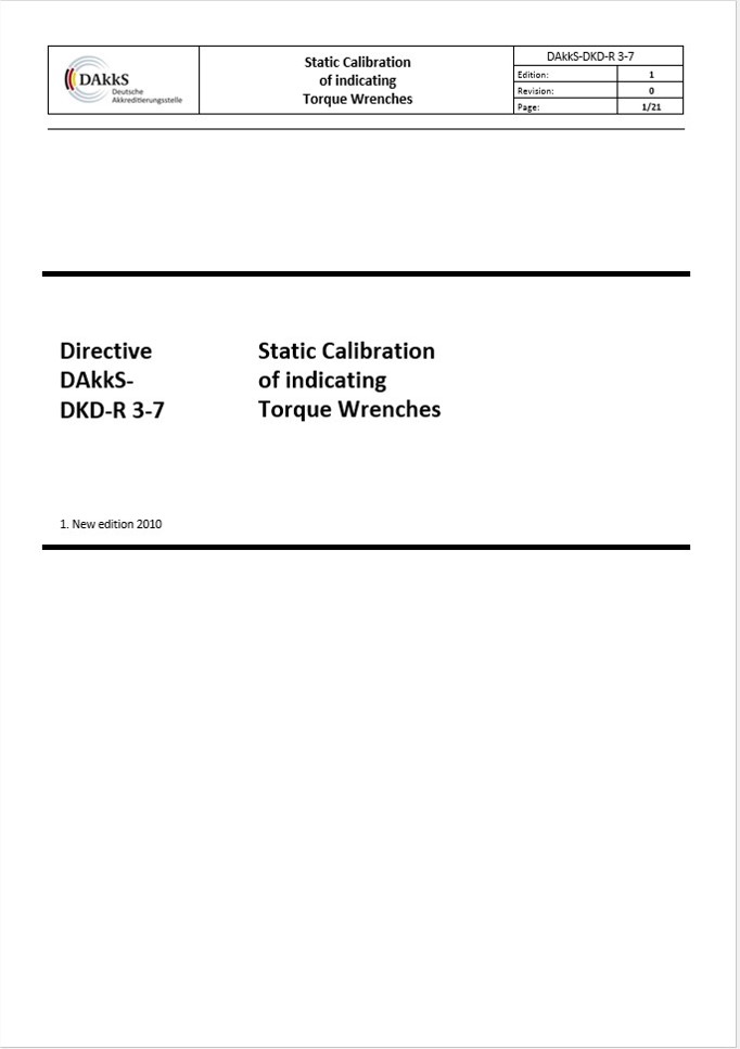 Richtlinie DAkkS-DKD-R 3-7: 2010 und das Kalibrierzertifikat