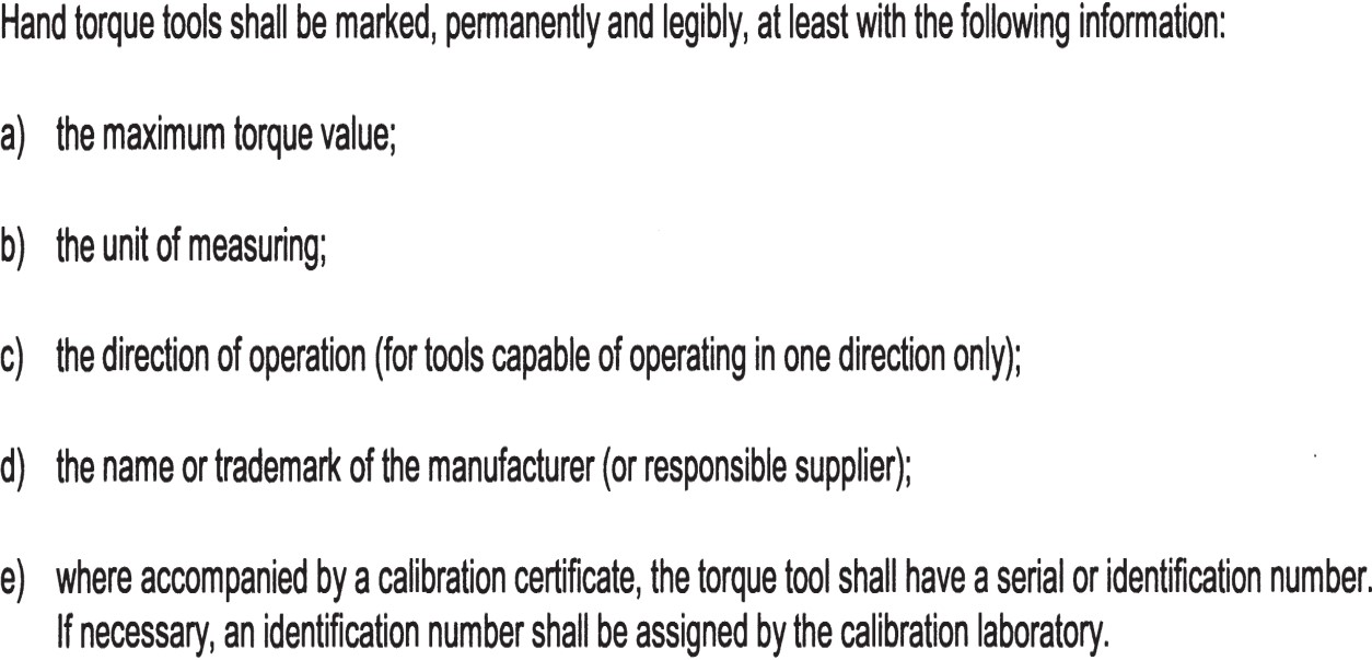 Richtlinie ISO 6789: 2003 und das Kalibrierzertifikat